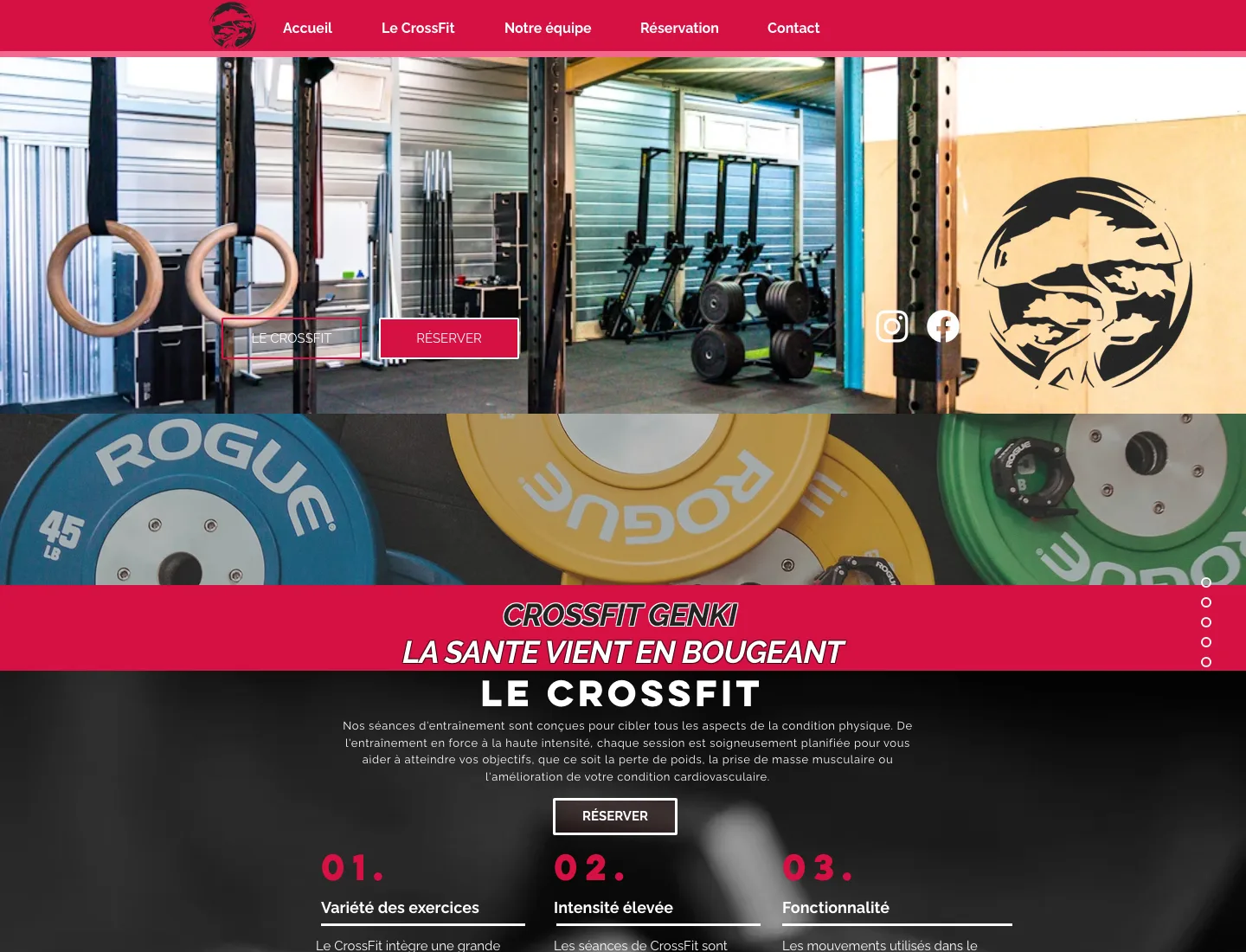 Ancien site de Genki CrossFit, avant la refonte